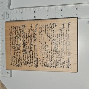 Manuscript Rubber Stamp lightly used.